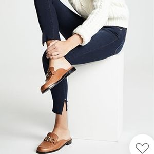 FRAMELe High Skinny Raw Edge Slit Rivet Jeans